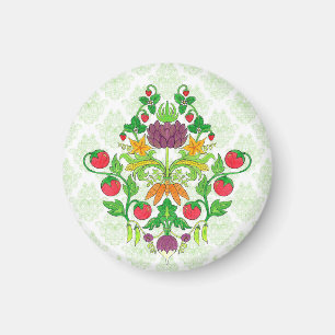 Farmer's Market Damask Magnet