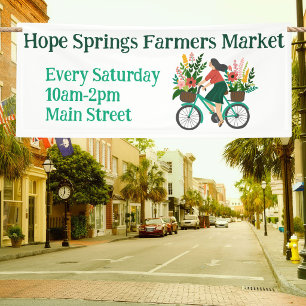 Farmers Market Farm Stand Hand-drawn CUSTOM Banner
