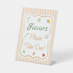 Farmers Market Favor  Pedestal Sign