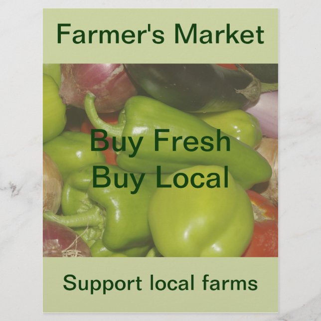 Farmer's Market Flyer (Front)