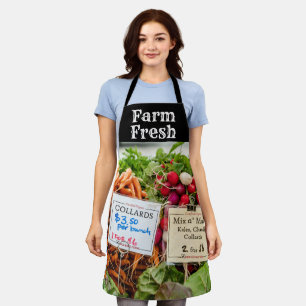 Farmer's Market Helper Farm Fresh Art Apron
