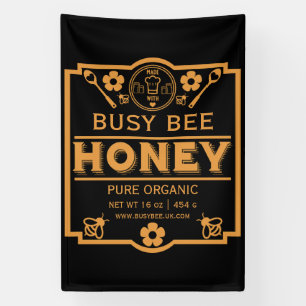 Farmers Market Honey Jar Banner