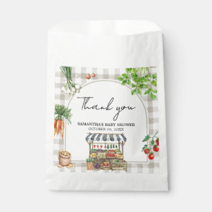 Farmers Market Locally Grown Baby Shower Favour Bag