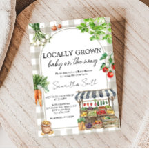 Farmers Market Locally Grown Baby Shower