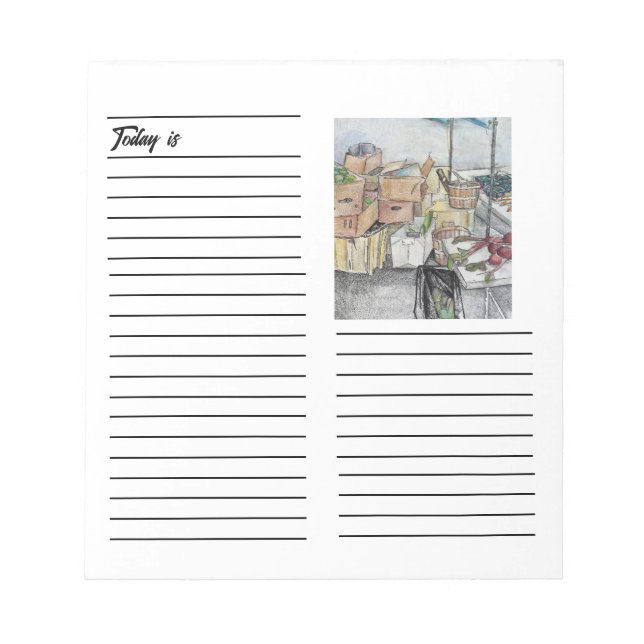 Farmer's Market Notepad (Front)