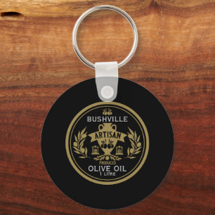 Farmers Market Olive Oil Keychain