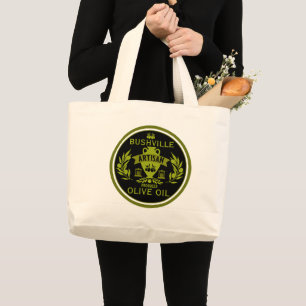 Farmers Market Olive Oil Large Tote Bag