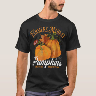 Farmers Market Pumpkins Farm Fresh Thanksgiving T-Shirt