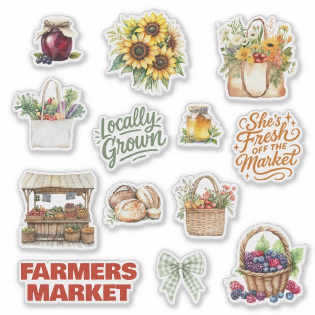 Farmers Market Theme Produce Bridal Shower (Front)