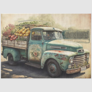 Farmers Market Truck  Tissue Paper