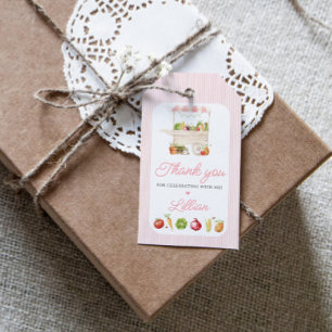 Farmers Market Vegetable Stand Birthday Gift Tags