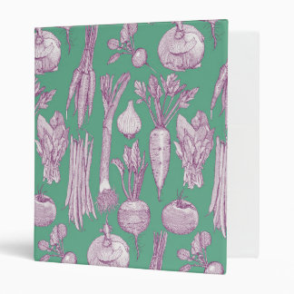 farmer's market vegetables purple peppermint binder