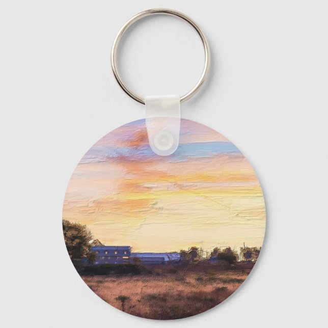 Farmers Morning Painterly Keychain (Front)