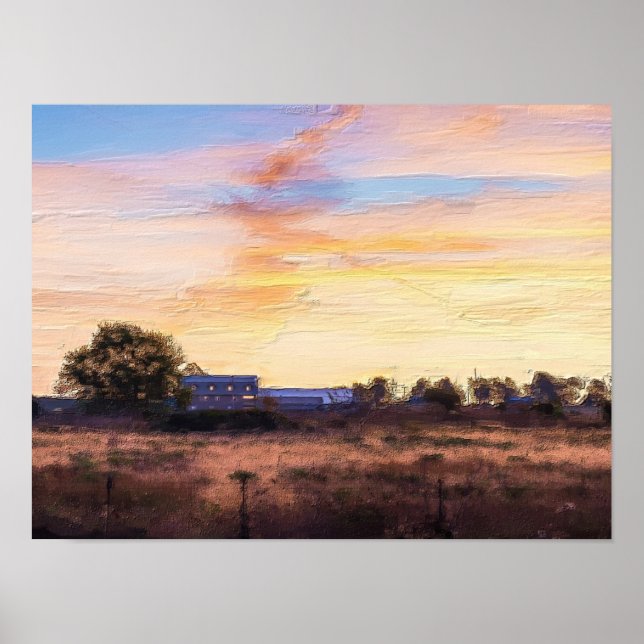 Farmers Morning Painterly Poster (Front)