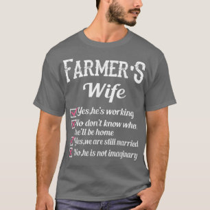 Farmer's Wife Checklist Funny  T-Shirt
