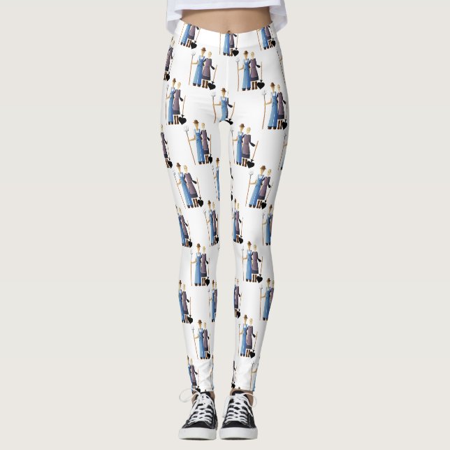 Farmer's Wife Queen of Spades Thunder_Cove Leggings (Front)