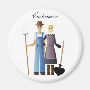 Farmer's Wife Queen of Spades Thunder_Cove Magnet