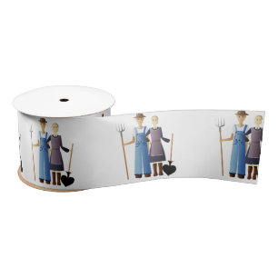 Farmer's Wife Queen of Spades Thunder_Cove Satin Ribbon