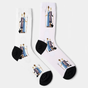 Farmer's Wife Queen of Spades Thunder_Cove Socks