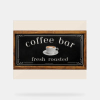 Farmhouse Acrylic Coffee Bar Sign– Coffee Station