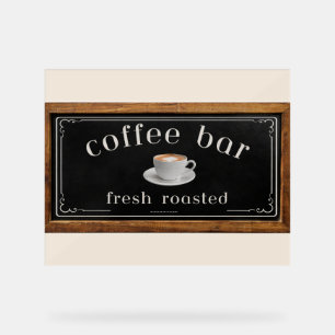 Farmhouse Acrylic Coffee Bar Sign– Coffee Station Sign