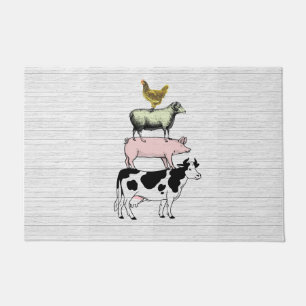 Farmhouse Animals Welcome, Farm Doormat