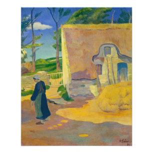 Farmhouse at Le Pouldu, 1890 (oil on canvas) Poster