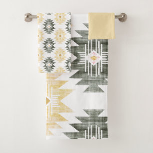 Farmhouse Aztec Bath Towel Set