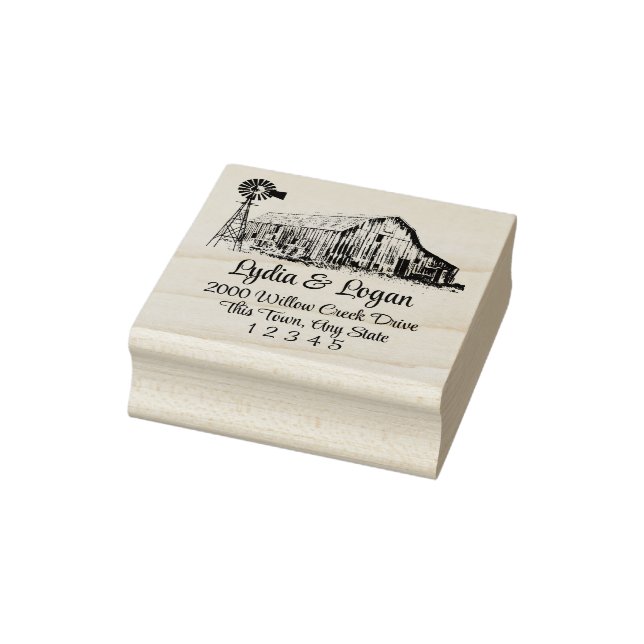 Farmhouse Barn Wood Art Stamp (Stamp)