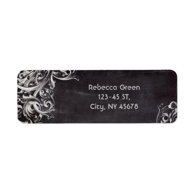 farmhouse chalkboard french country monogrammed (Front)