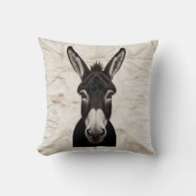 Farmhouse Chic: Black and White Donkey Kilim Pillo