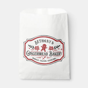 Farmhouse Chic Gingerbread Bakery Favour Bag