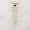 Farmhouse Chic | Menu Mariage Bois blanc et Coeur
