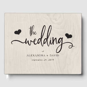 Farmhouse Chic Modern Rustic Wedding Guest Book