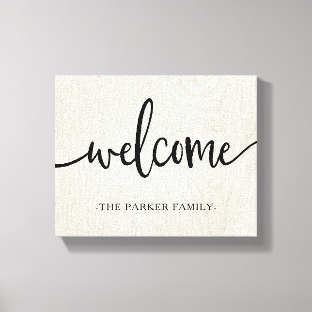 Farmhouse Chic | Welcome Canvas Print (Front)
