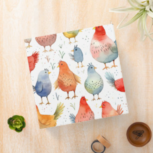 Farmhouse Chickens Binder