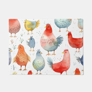 Farmhouse Chickens Doormat