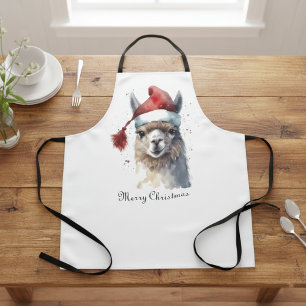 Farmhouse Christmas Alpaca Aesthetic Apron