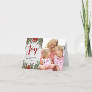 Farmhouse Christmas Photo Holiday Folded Card