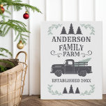 Farmhouse Christmas Tree Family Farm Personalized Faux Canvas Print<br><div class="desc">Capture the spirit of Christmas on your family farm with this charming personalized canvas print. Featuring a quaint farmhouse adorned with a twinkling Christmas tree, this artwork adds a touch of warmth and nostalgia to your holiday decor. Personalize with your family name to create a unique and cherished keepsake for...</div>