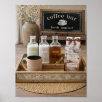 Farmhouse Coffee Bar Still Life Decor |