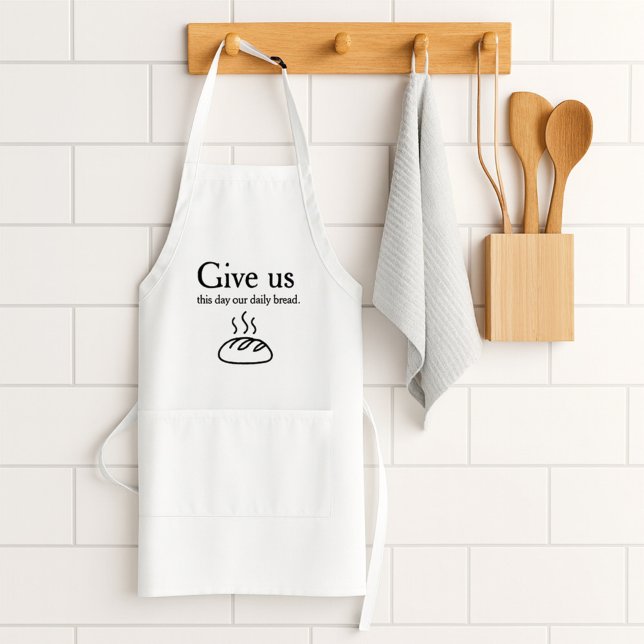 Farmhouse Cooking Give us this day our daily bread Standard Apron (Creator Uploaded)