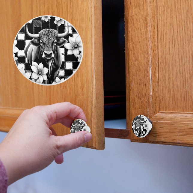 Farmhouse Cow Ceramic Knob (Creator Uploaded)