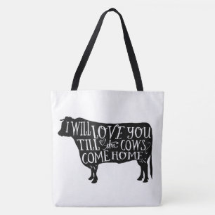 Farmhouse Cows and Pigs Tote Bag