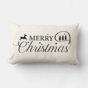 Farmhouse Cozy Christmas Charm Lumbar Pillow