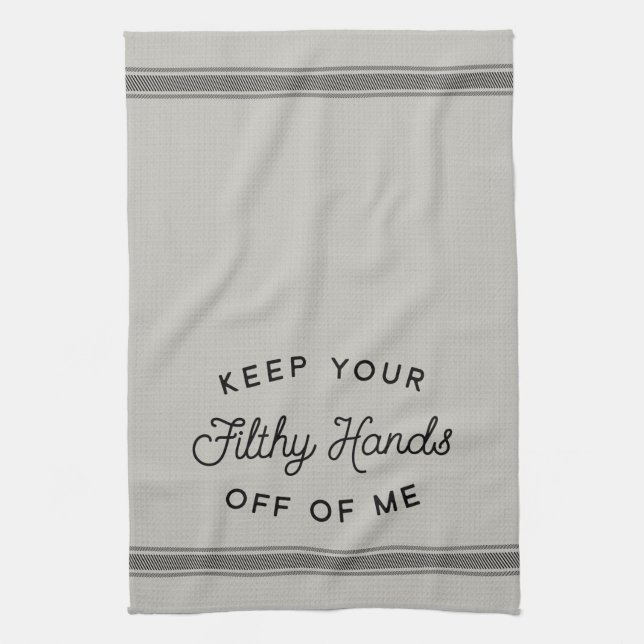 Farmhouse Dish Towel, Funny Kitchen Dish Towel (Vertical)