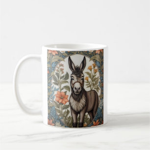 Farmhouse Donkey William Morris Inspired  Coffee Mug