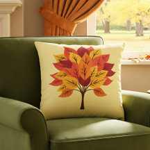Farmhouse Fall Decor with Autumn Tree Design