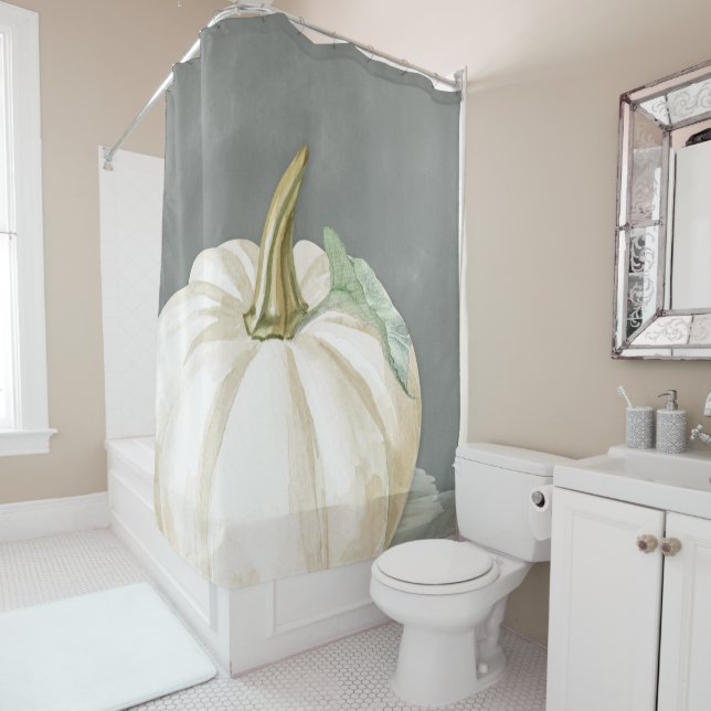 Farmhouse fall white pumpkin (In Situ)