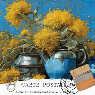 Farmhouse Floral Rustic Vintage Texture Decoupage Tissue Paper